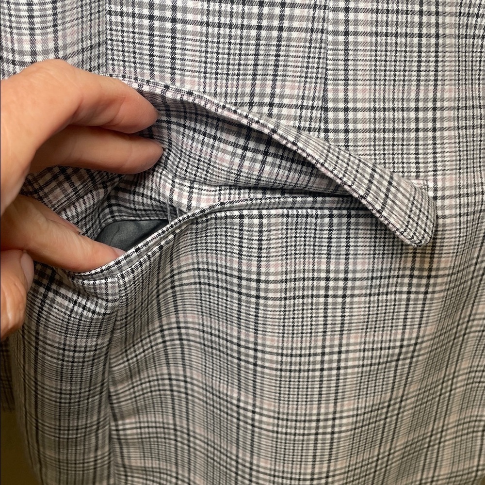 A New Day Size 16 Plaid Blazer Black White Check Tailored Career Work Jacket - Picture 6 of 9
